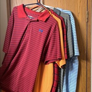 Under Armour Men's Polo Shirt - 5 shirts in bundle - 2XL
